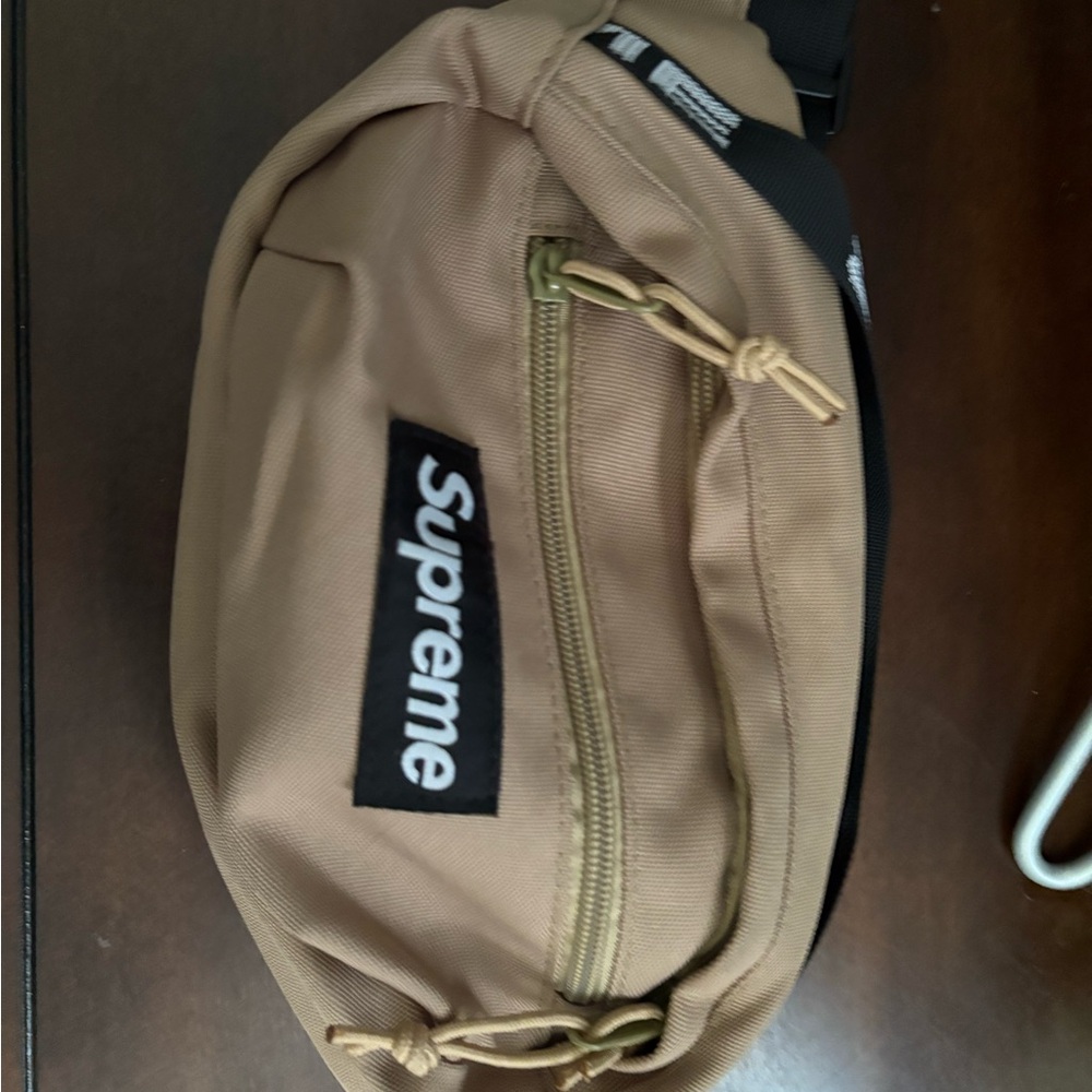 Supreme Beige Belt Bag for Men